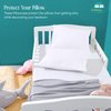 Travel Pillow Case 12x16 Size Set of 2 Envelope Closure Toddler Pillowcase 600 Thread Count 100% Soft Egyptian Cotton Travel Pillow Covers 12 x 16, White Solid