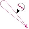 Pink Whistle On Chain Necklace (36") 1 Count - Premium Quality Plastic, Lightweight & Durable - Eye-Catching Design & Multipurpose Accessory - Perfect For Sports, Safety & Fashion