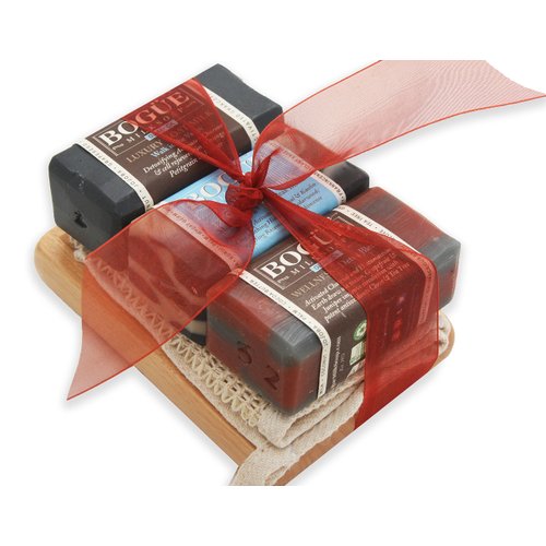 Goat Milk Soap Activated Charcoal 3 bar Giftset- WELLNESS No32 Detox & antioxidant, No.21 Moisturizing Chiefs Peak Blend, No.4 "Walk in the Valley" Rejuvenating