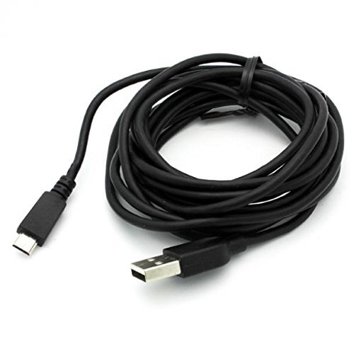 LG K20 Plus Compatible Black 9ft Long USB Cable Rapid Charge Power Wire Sync Micro-USB Data Link Cord Supports Fast Charging