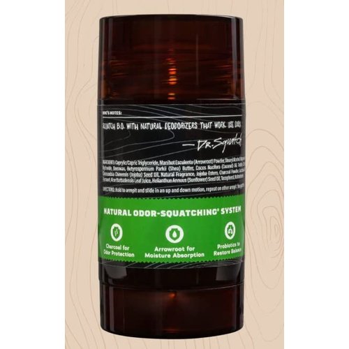 Dr. Squatch Natural Deodorant for Men – Odor-Squatching Men's Deodorant Aluminum Free - Cool Fresh Aloe 2.65 oz (1 Pack)