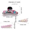 Fashey Hair Claw Clips Acetic Acid Hair Claws French Design Hair Clips Strong Hold Hair Clip Hair Accessories for Women and Girls(Pack of 3) (B)