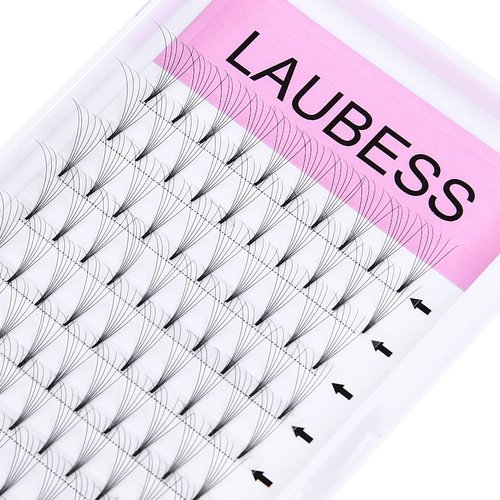 Premade Fans Eyelash Extensions 5D 6D Premade Lash Extensions Fans Short Stem 0.07 Thickness Pre Fan Russian Volume Lash Extension Supplies (6D-0.07C-13mm)