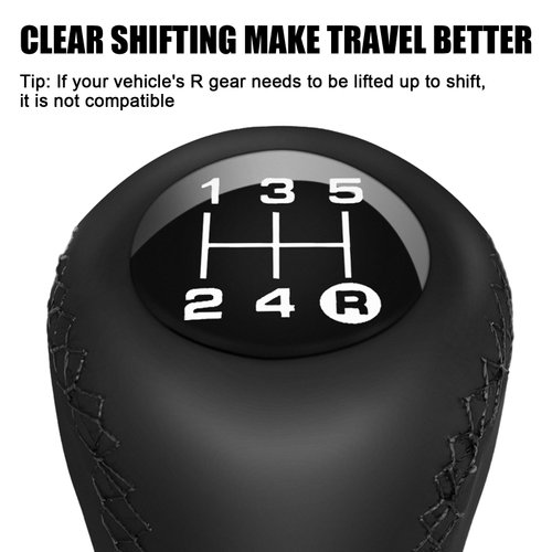 QIANG KUN Universal Shift Knob 5 Speed Manual Gearbox Shift Knobs Fit for Most Car Transport Vehicles（Black Line）