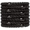 AXEN 8PCS Elastic Hair Tie for Women Girls, Cotton Bands Soft Woven Ponytail Holders for Thick Hair and Curly Hair, Double Mixed Colors 2