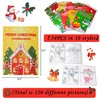 54PCS Christmas Coloring Books Kids Party Favors - Xmas Stockings Goodie Bags Stuffer Filler Fun Holiday Party Supplies