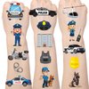 Lovarywow Police Temporary Tattoos for Kids - 200+ Police Birthday Party Decorations Police Car Fake Tattoos Stickers Gifts Police Badge Tattoo Temporary Police Party Favors Supplies for Boys Girls