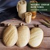 Natural Loofah Sponge Exfoliating Body Scrubber (3 Pack),Made with Eco-Friendly and Biodegradable Shower Luffa Sponge, Loofah for Women and Men, Beige
