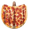 Bcareself Pizza Blanket Adult Kdis Size Double Sided Funny Realistic Food Personalized Throw Blanket Novelty Gift for Everyone 300 GSM Soft Flannel 60 inches Red