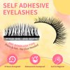 Generic Lash Buddy Self-adhesive Eyelashes,3 Pairs Self-Sticking False Eyelashes Natural Look, No Glue, Three Different Types Waterproof Natural Long Thick Style Lashes for Women