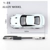 TOKAXI 1/36 Scale Nissan GTR R35 Diecast Model Cars,Pull Back Vehicles Nissan GTR Toy Cars,Cars Gifts for Boys Girls White