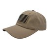 USA American Flag Baseball Cap Military Army Operator Adjustable Hat (Beige)