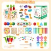 HOLAPUZZLE Baby Activity Cube 8-in-1 QIYI Wooden Montessori Toys for 3+ Year Old Multifunctional Educational Learning Sensory Toy, Sorting & Stacking Toys for 36M+ Toddlers Birthday Gifts for Kids