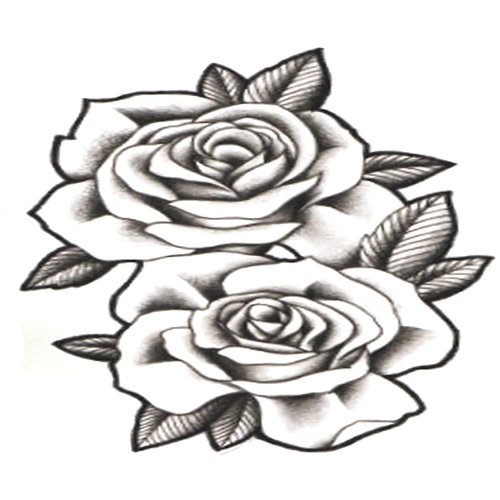 Simply Inked Rose Temporary Tattoo Designs (Elegant Roses)