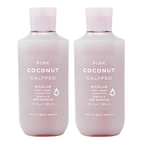 Bath & Body Works Pink Coconut Calypso - 2 Pack Of Micellar Body Wash