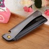 Switchblade Comb, Folding Comb, Pocket Comb, Foldable Comb Stainless Steel Folding Beard Comb with Cover Mustache Styling Comb for Men Beard Grooming Detangling and Styling(#2)