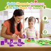 Learning Toys for Kids Ages 3-6: Snap & Match Beginning Sounds Cognitive 12 Letters Flash Cards Kindergarten Classroom Must Have Easter Birthday Gifts Educational Toys for Boys Girls Preschool