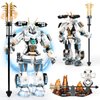 HIGH GODO Samurai Mech Warrior Building Sets, Robot with Long Swords Shields Display Base Building Blocks Toy Set, 1588 Pieces Creative Collectible Ninja Gift for Adults Man Teens Boys 8+