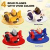 Lilycass 4 Pack Press and Go Toddler Car Toys Cute Animal Airplane Toy Cars Set First Birthday Gifts Boy Girl