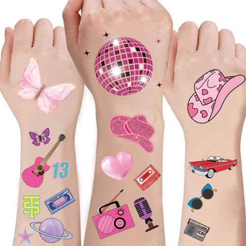 Temporary Tattoos Stickers For Fan Birthday Party Decorations, 150 Pcs Hand Face Tattoo Stickers Party Favor Party Supplies, Christmas Gift For Kid Boy Girl Adult