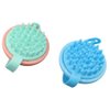 Pokinge 2Pcs Hair Scalp Massager Shampoo Scrubber Brush,Wet & Dry Scalp Shower Massage Brush Silicone Scalp Brush for Adults,Children and Pets