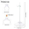 12Pcs Adjustable Doll Stands,Transparent and Lightweight Doll Display Rack Suitable for Different Sizes of Dolls Monsters,Action Figure Stand Doll Accessorie,Mini Doll Display Holder