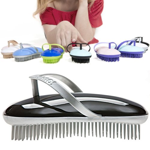 SOHYO B120 Shower Head Brush/Exfoliator Shampoo Brush/Head Massager Scalp Stress Relax Shower Brush/Scalp Scrub Hair Brush Massager/Hair Massager for Hair Growth/Scalp Dandruff Brush Small Hair Brush