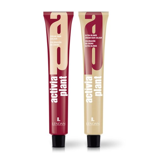 quady comb + Lendan Activia Plant Cream Permanent Hair Color Cream, Haircolor Dye (w/Pink Argan Comb) (2.3 OZ) (7/0N Natural Medium Blonde)