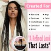150g Braid Gel with Extra Hold, High Shine for Twists, Locs, Braids & Edge Control - Smooths Frizz, Long-Lasting for Locks, Cornrows 5.3oz (Strawberry Flover)
