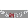 Earned It Banner,Big Rn Energy，Nurse Graduation,Congrats Nurse Grad Decorations,2024 Nursing Graduation Party Supplies Silver Red