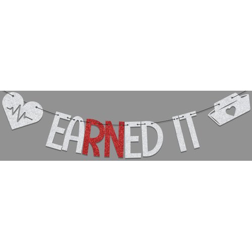 Earned It Banner,Big Rn Energy，Nurse Graduation,Congrats Nurse Grad Decorations,2024 Nursing Grad...