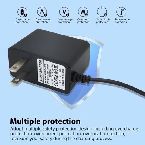 Charger Cord Power Supply 2 Prong Adapter Replacement for BaByliss Charger PRO FX870, FX788, FX787, FXSSM, FX820 Trimmer