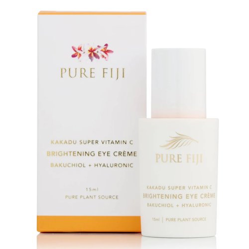 PURE FIJI Eye Cream Vitamin C Brightening Eye Cream, Under Eye Cream for Wrinkles and Bags, Under Eye Cream For Dark Circles, Smoothing & Anti-Aging Skincare (0.5oz/15ml)