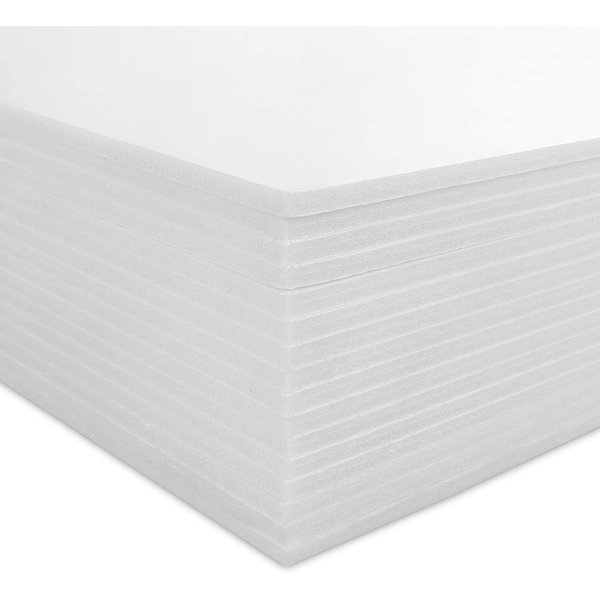 16 Pack Foam Board 11.7x16.5 Inch, CBTONE 3/16 Inch Thick White Polystyrene Foam Sheet for Photo Framing, Art Display and Handicraft