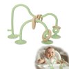 Socub High Chair Toys with Suction Cups, Educational Toys for Babies 6-12 18 Months, Baby Sensory Teething Chew Toys for Infants & Toddlers (Green)