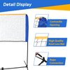 F2C Height Adjustable Portable Tennis Net, Badminton Net for Kids' Volleyball,Soccer Tennis,Pickleball, W/Steel Frame & Carrying Bag Indoor Outdoor Court Bench Backyard Driveway Gym,10FTX 5FT