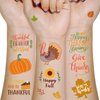 180PCS Thanksgiving Tattoos Party Favors - Turkey Day Happy Fall Give Thanks Supplies Decorations
