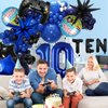 11pcs Video Game Themed Party Decorations, Number 10th Boys Birthday Party Supplies, Navy Blue Video Game Controller Mylar Foil Balloon, Video Game Party Decoration Supplies