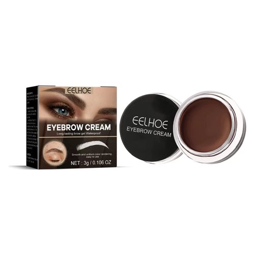 Eyebrow cream Smooth color holding waterproof non-staining to create a three-dimensional lasting natural wild eyebrow cream (01#Light brow)