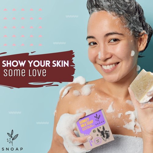 Unscented Soap Bar for Body & Face - Made with Donkey Milk, Natural and Organic Ingredients. Gentle Soap – For All Skin Types – 5oz Bar