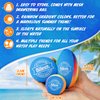 Billeeit Water Skipping Balls Set for Pool Play, Include 1 Rugby, 2 Balls and 2 Discs, Rainbow Color Splash Water Bouncing Balls, Fun Beach Toys & Games for Kids 3+ 4-8-12 and Adults