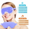 my novel things Cooling Eye Mask Ice Roller for Face, Cold Roller Skin Care Facial Lymphatic Drainage Massager and Gel Mask for Dark Circles Puffiness Warm Compress Puff Women Men Wrinkles Lifting