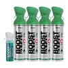 Boost Oxygen Canned 4 Portable 10 Liter Natural Oxygen Canister Bottle with 1 Menthol Eucalyptus Pocket Sized Pure Canned Oxygen Bottle Canister