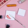 Oruola 100 Sheets Disposable Nail Art Palette Paper,Paper Palette Makeup Mixing,2 Sizes of Waterproof Portable Nail Art Palette with Stainless Cosmetic Spatula for Makeup Nail Gel Mixing Home Salon