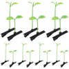 Bean Sprout Hair Clips 50pcs Little Grass Hairpin Funny Hairpins Green Plant Barrette for Women Girls Home Party Headwear
