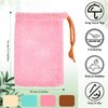 8 Pieces Mesh Soap Pouch Soap Bar Pouch Mesh Soap Holder Exfoliating Soap Net Soap Bags for Shower Soap Holder Bubble Foam Net Soap Pocket for Women Men Girls (Lake Green, Pink, Beige, Brown)