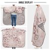 Leopard Print Cheetah Rose Gold Barber Cape Salon Cape Haircut Apron Hair Cut Cape Waterproof, 55"x65"