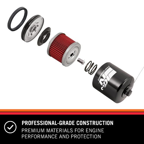 K&N Motorcycle Oil Filter: High Performance, Premium, Designed to be used with Synthetic or Conventional Oils: Fits Select Suzuki, Arctic Cat, Kawasaki Vehicles, KN-139