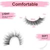 SONAFEEL Natural Wispy Lashes Cat Eye Lashes Clear Band 13mm 10Pairs Pestañas Postizas Naturales Lightweight Fake Eyelashes Natural False Lashes
