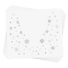 SNOWFLAKE EYE JEWEL set of 10 premium waterproof metallic silver and white snowflake temporary jewelry foil face Flash Tattoos - Party Favors, Party Supplies, Holiday parties, snow, winter party